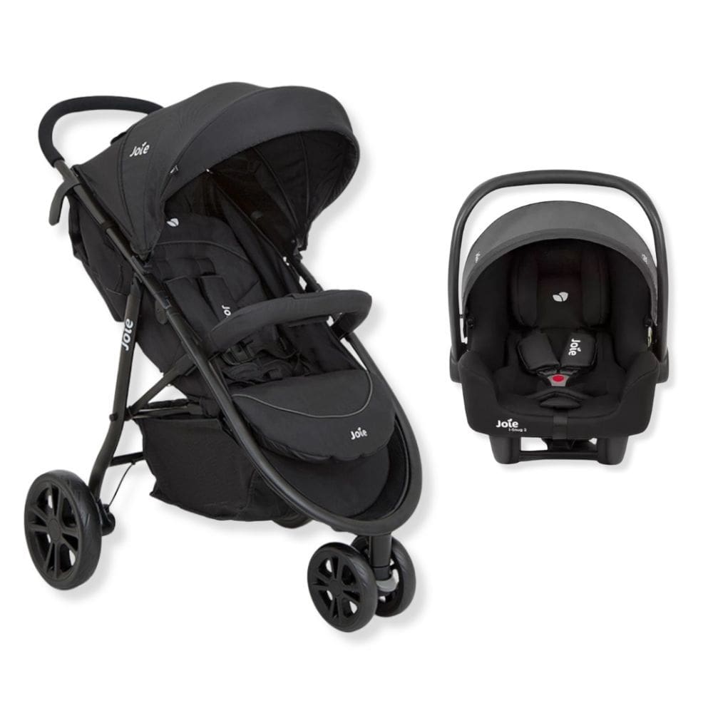 Carrinho Travel System Litetrax 3 Preto Coal 0 A 15Kg - Joie