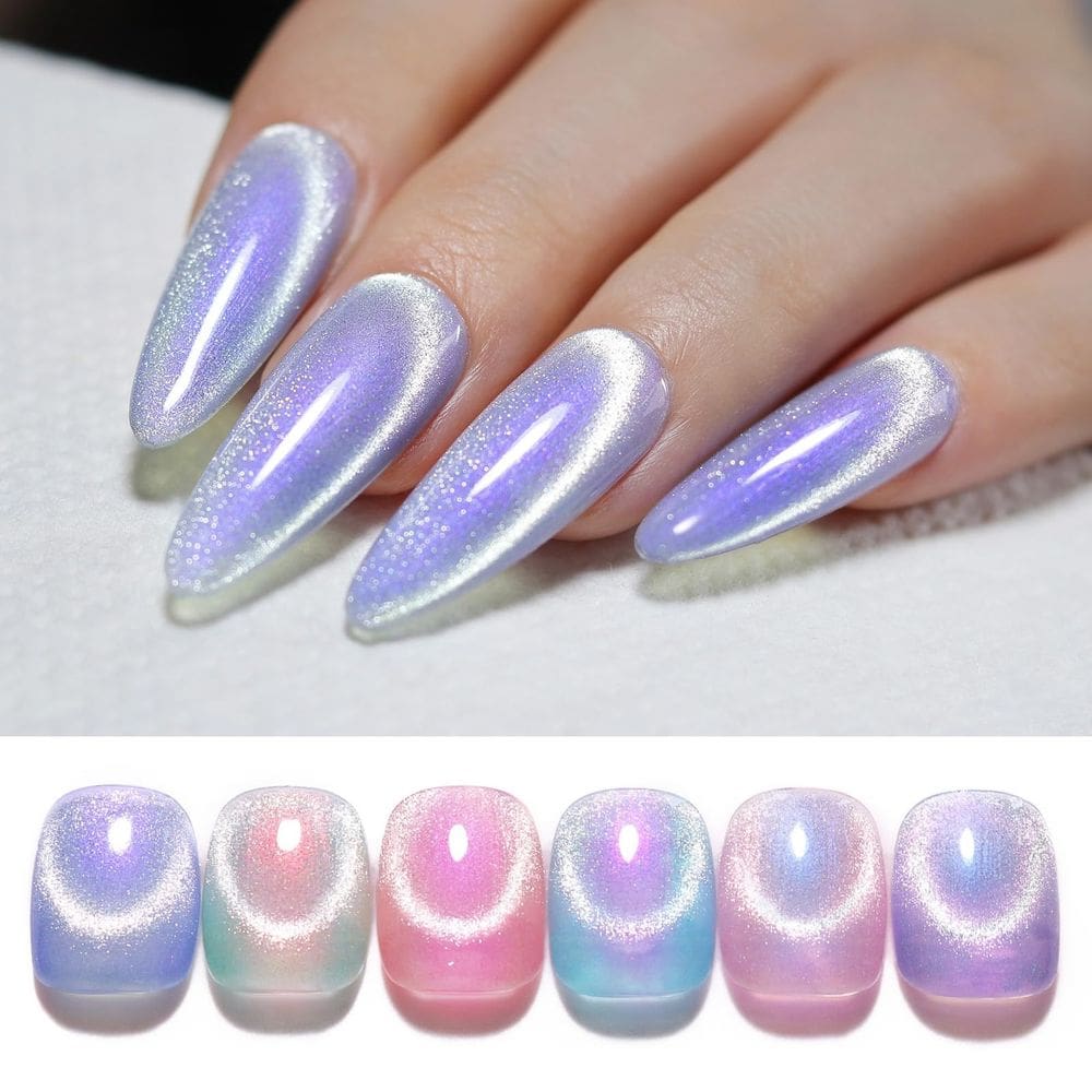 Conjunto de esmaltes Born Pretty Auroras Cat Magnetic 6 cores