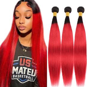 Pacotes de cabelo Raivide Ombre Straight 100% Virgin Hair