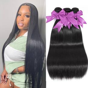 Pacotes de cabelo Uniferry 12A Straight 40 45 50cm 100% virgem