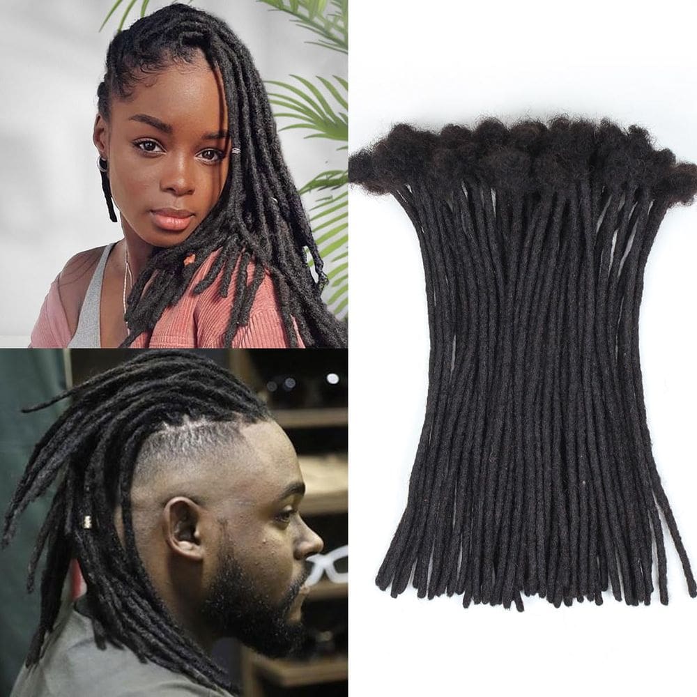 Dreadlock Extensions Vecago 50 Strands 0,4 cm 100% cabelo humano