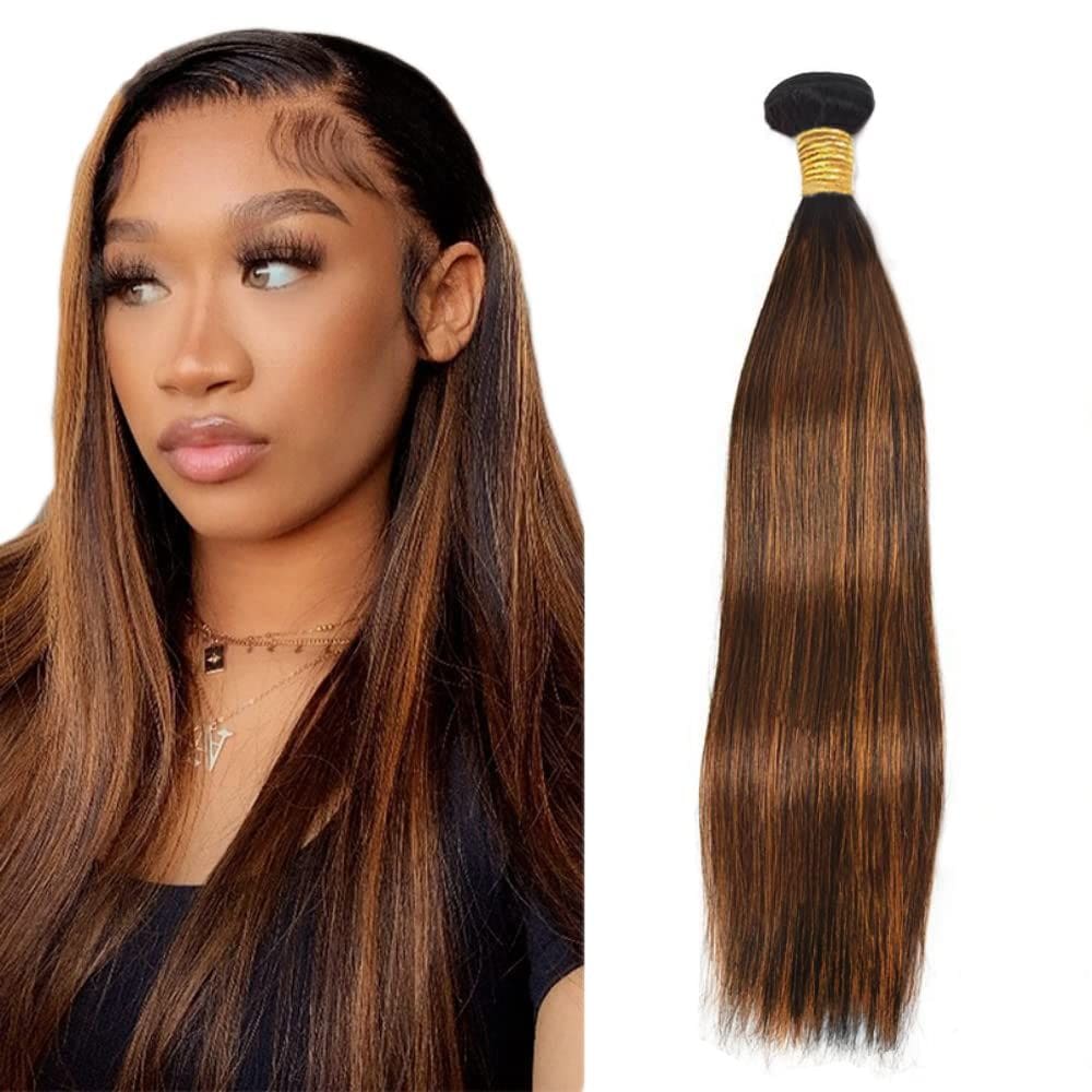Pacotes de cabelo Freiuoke P4/30 Ombre Straight 8A Remy Hair