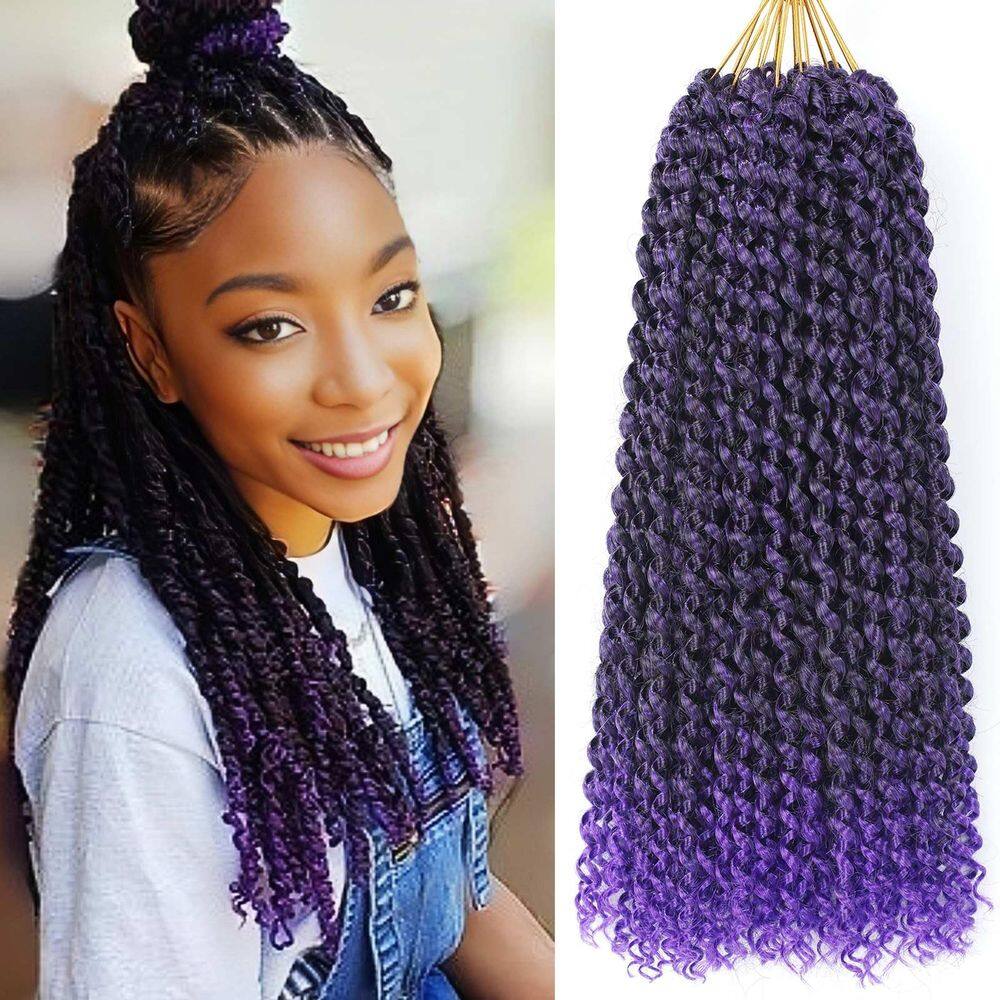 Passion Twist Hair Ahrencan Purple 14 cm, 7 pacotes, Water Wave