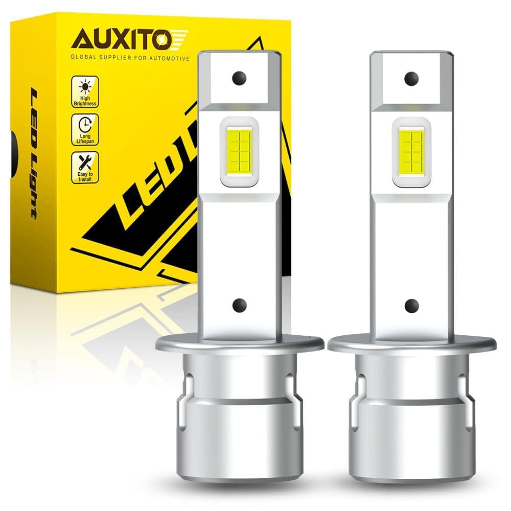 Lâmpada LED de neblina AUXITO H1 6500K branca 600% de brilho