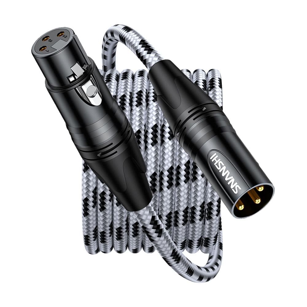 Cabo de microfone XLR SNANSHI de 100 pés com cobre sem oxigênio