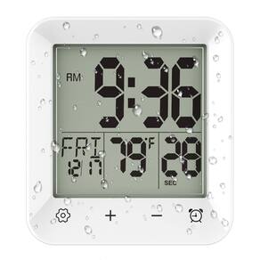 Relógio de chuveiro Wisoee Digital à prova d`água com temporizador e temperatura