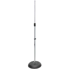 Suporte de microfone no palco MS7201CH com base redonda cromada