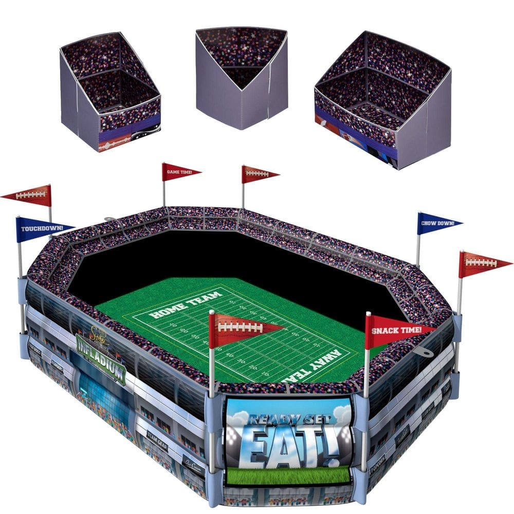 Estádio de lanches inflável Infladium Sunny Anderson com refrigerador