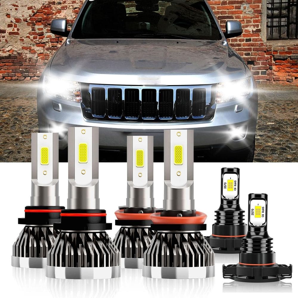Lâmpadas de neblina TXBILMOO compatíveis para Jeep Grand Cherokee