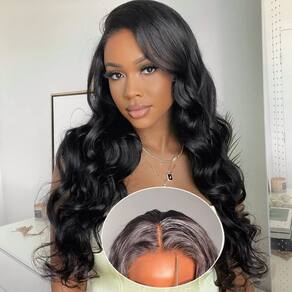 Peruca sem cola Nerkre Human Hair Body Wave 18