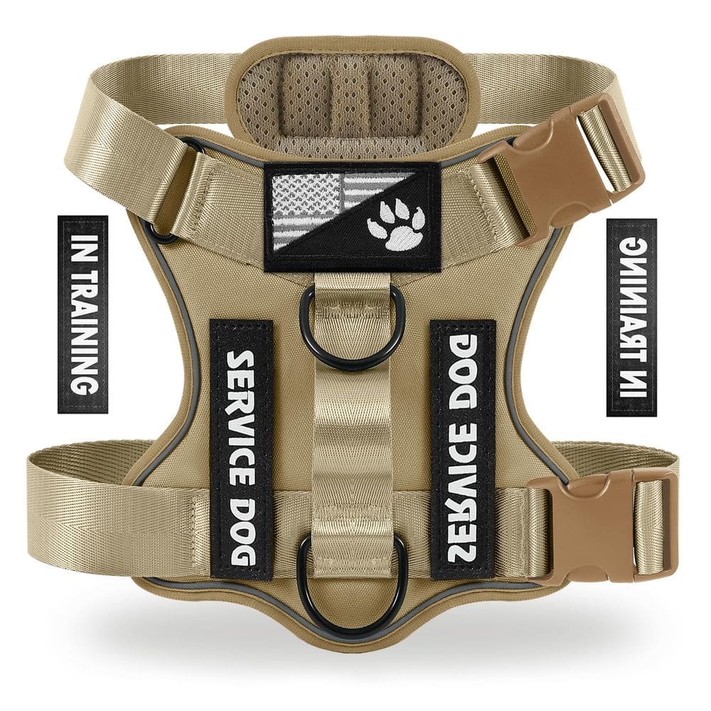 Colete refletivo Demigreat Service Dog Harness com 5 adesivos