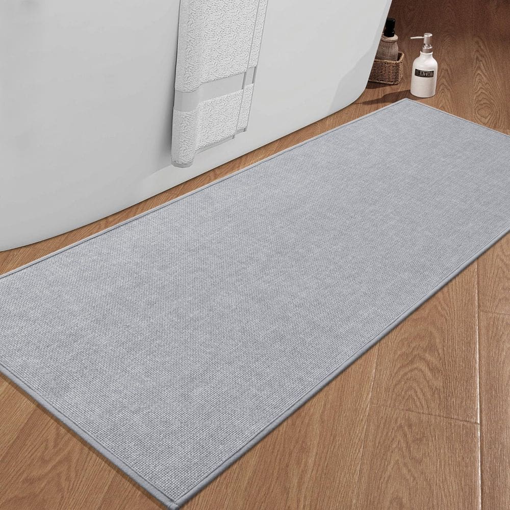 Tapete de banho chakme Ultra Thin Non-Slip 150x65cm cinza claro