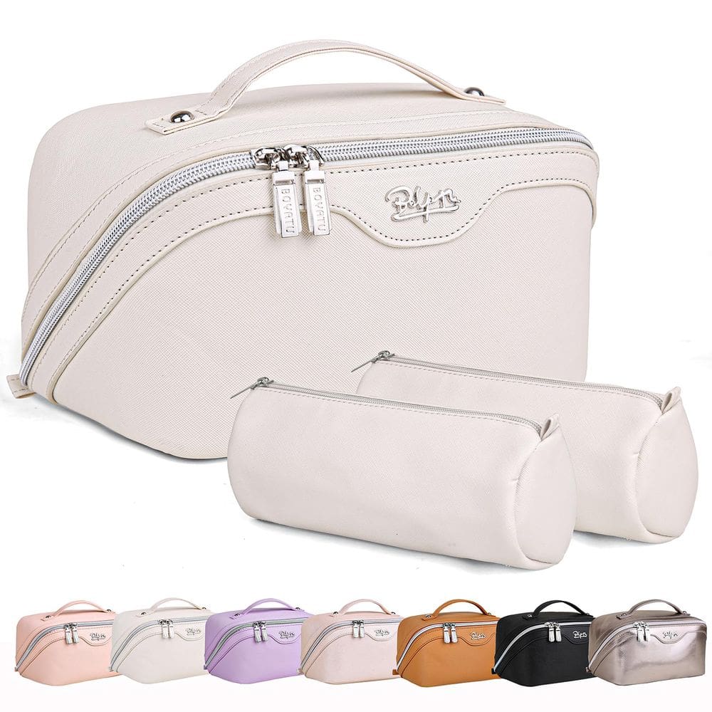 Bolsa de maquiagem BOYATU Travel Cosmetic, conjunto de 3 para mulheres