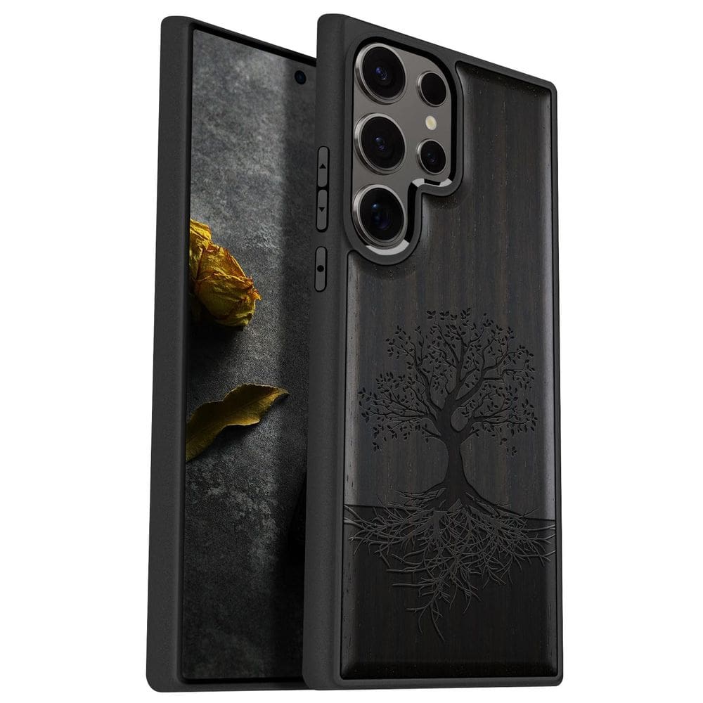 Capa de telefone Carveit Wood para Samsung Galaxy S25 Ultra