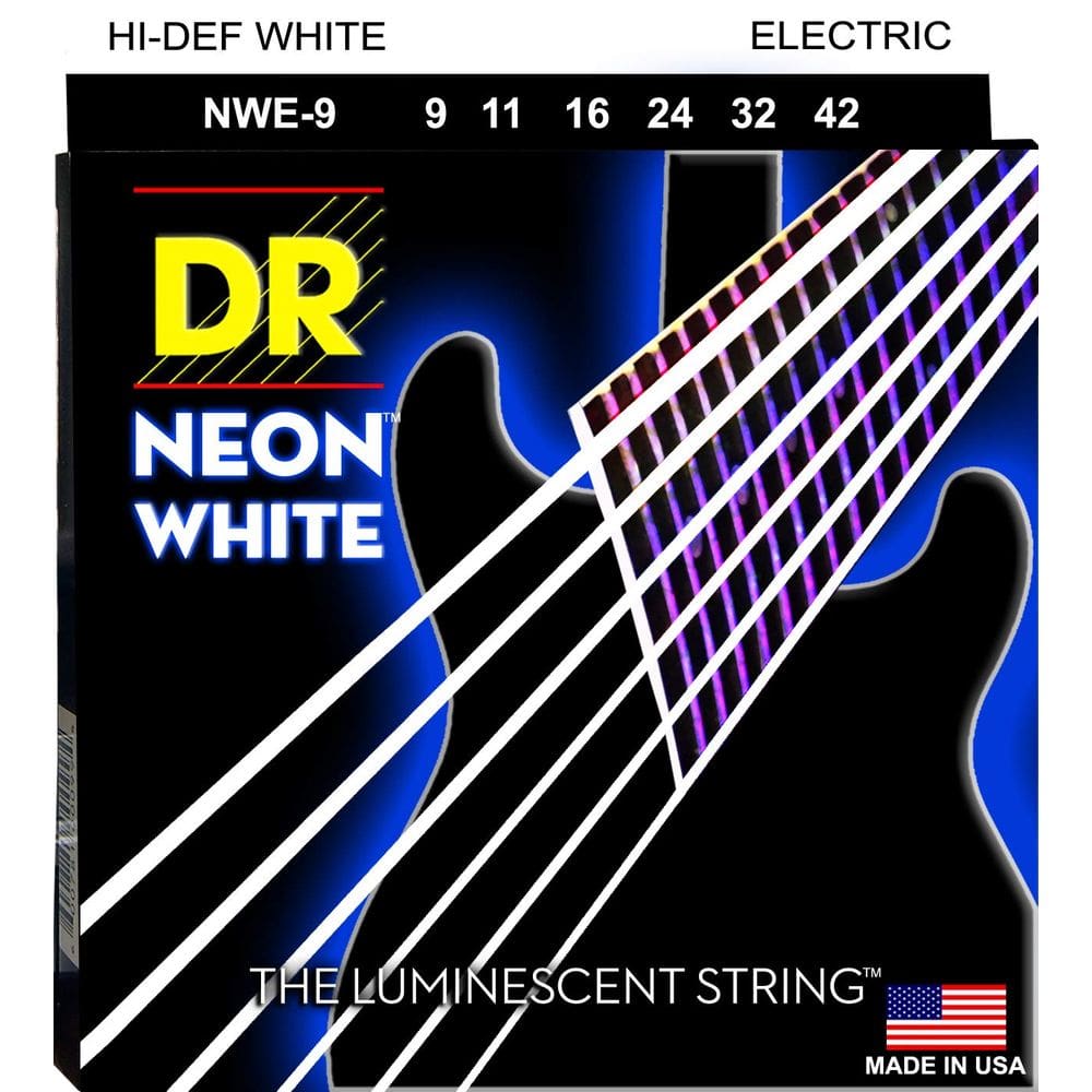 Cordas de guitarra elétrica DR Strings HI-DEF NEON NWE-9