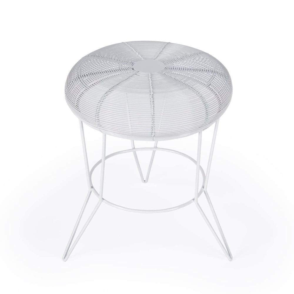 Accent Table Butler Specialty Allen White Iron 100% 7 kg