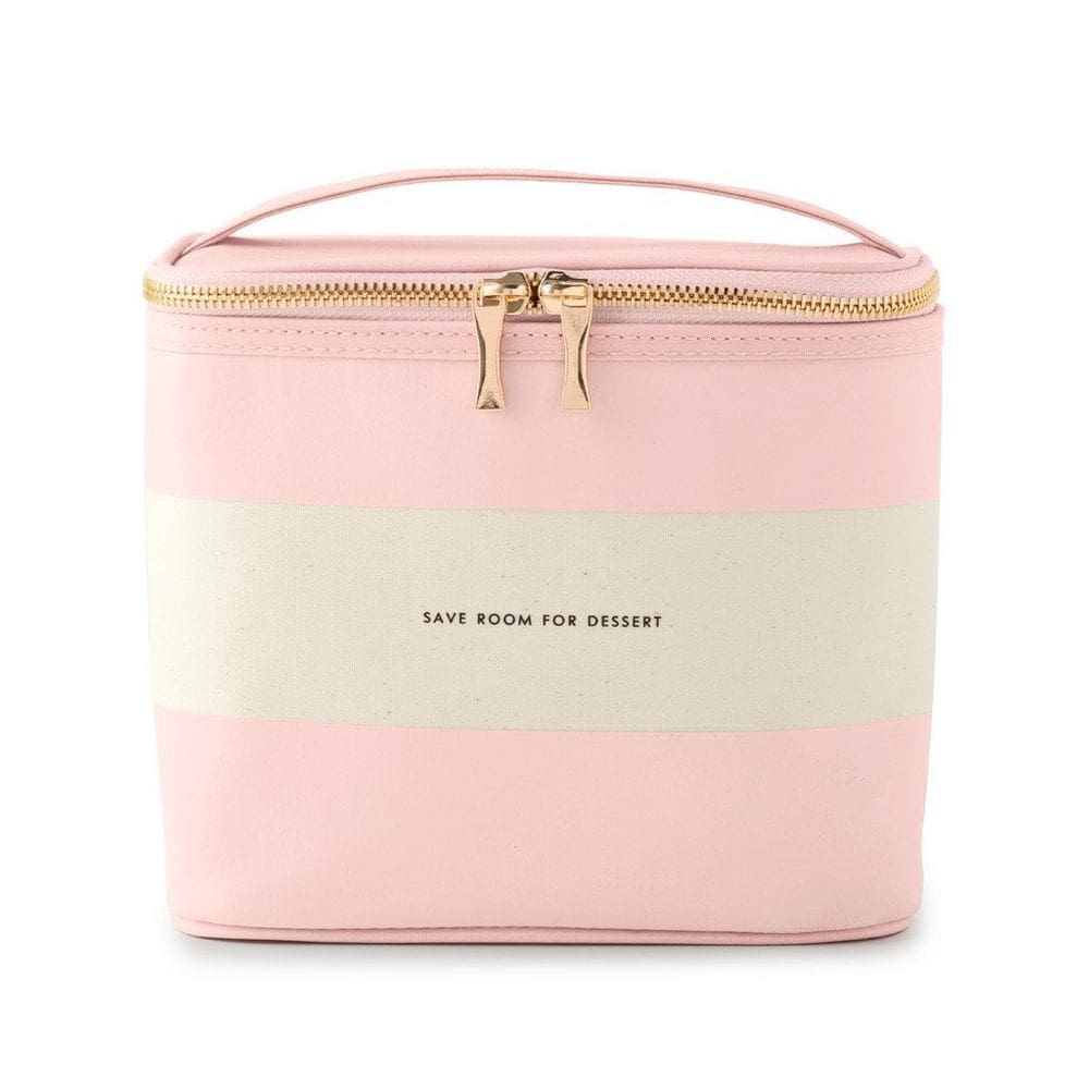 Bolsa de almoço kate spade new york, pequena, rosa, isolada, feminina