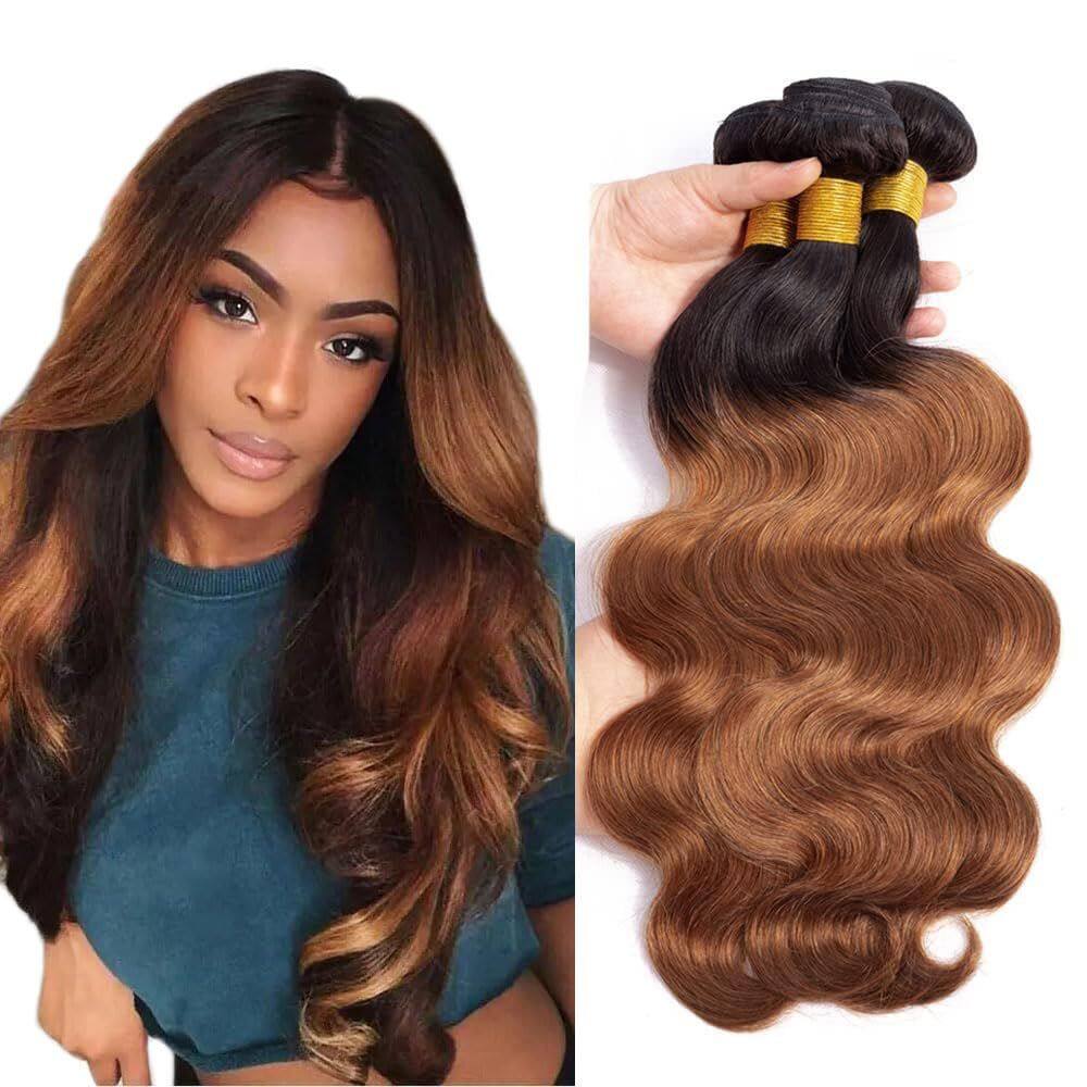 Pacotes de cabelo Biottihair 1B/30 Ombre Body Wave 45-55cm 3 pacotes