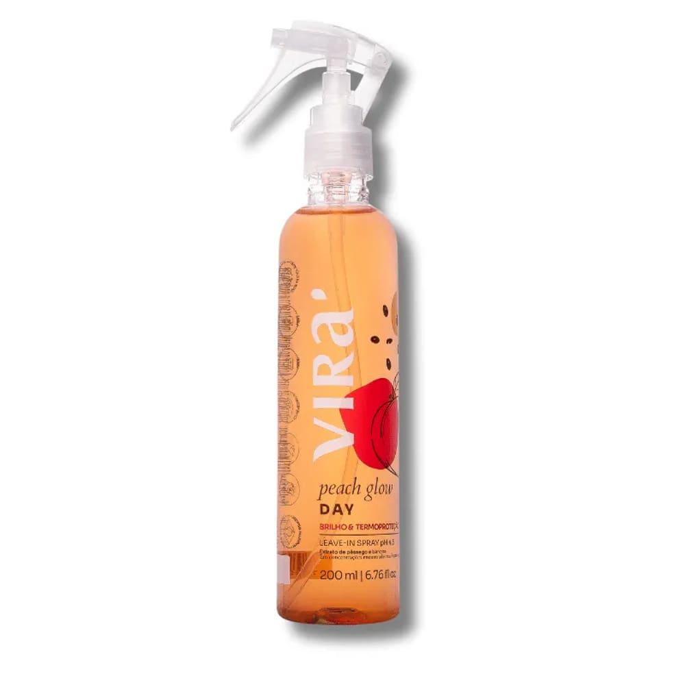 Peach Glow Day Leave-in Hidronutritivo 200ml - Virá Cosméticos