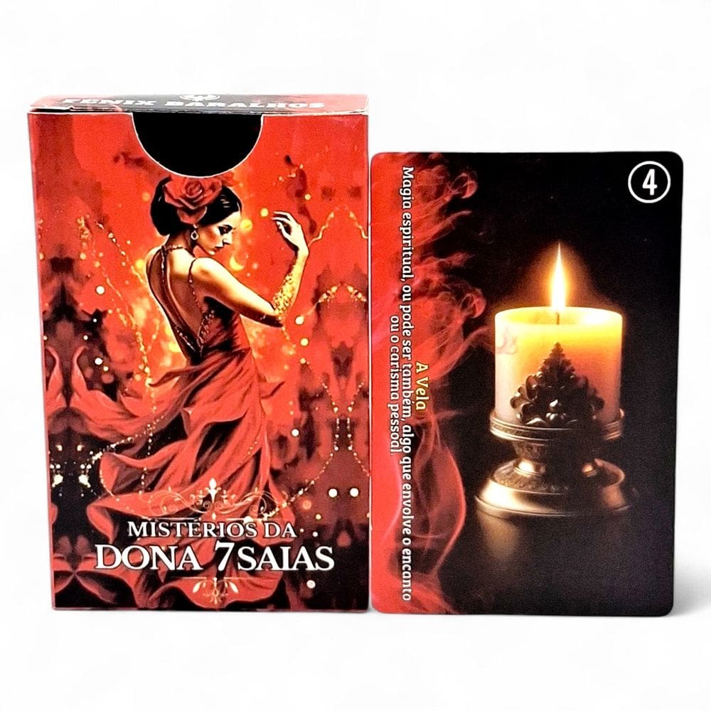 Taro Mistérios da Dona 7 Saias 36 Cartas Autoexplicativas