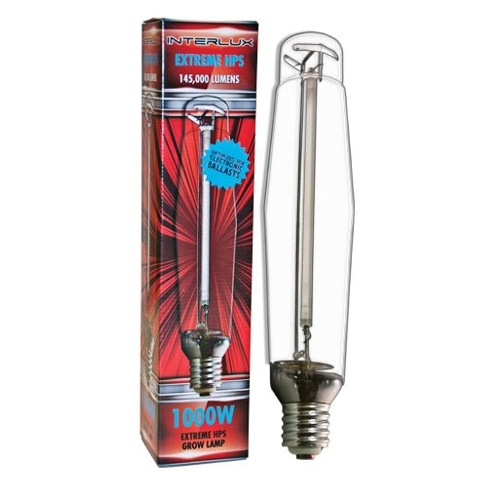 Lâmpada de cultivo InterLux Extreme HPS 1000W para crescimento de plantas de interior