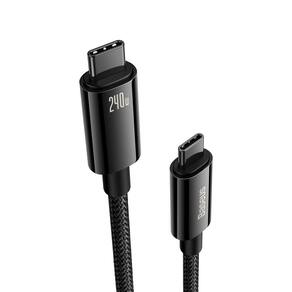 Cabo USB C Baseus 240W PD 5A Carregamento Rápido Tipo C 3.1 10 pés