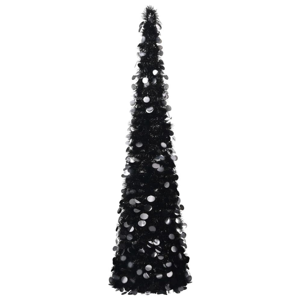 Árvore de Natal vidaXL Pop-Up 1,5 m de material PET preto