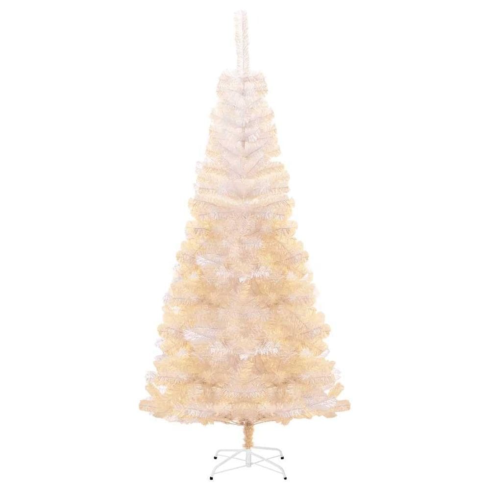 Árvore de Natal vidaXL Artificial 180cm branca iridescente