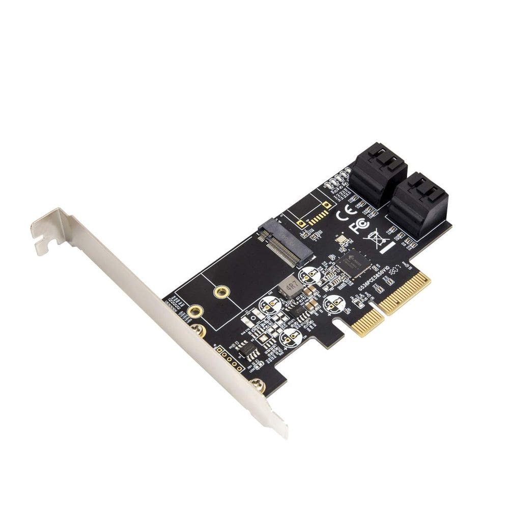 Placa controladora IO CREST SI-PEX40138 4 portas SATA III 6 Gb/s