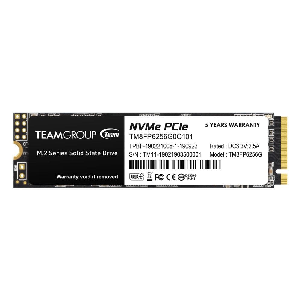 Unidade de estado sólido SSD TEAMGROUP MP33 256 GB NVMe 1.3