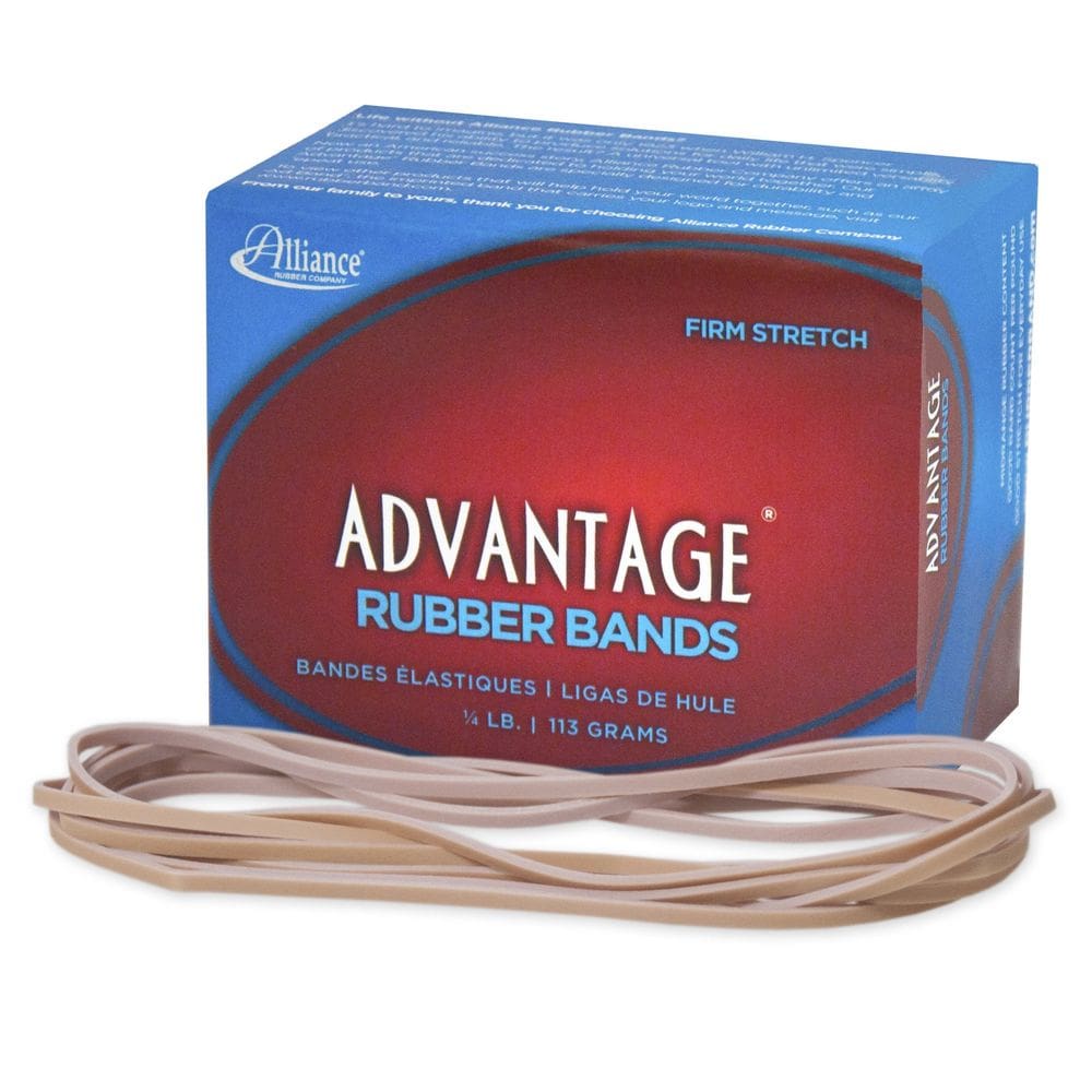 Bandas de borracha Alliance Advantage #117B Caixa de 1/4 lb (50 faixas)