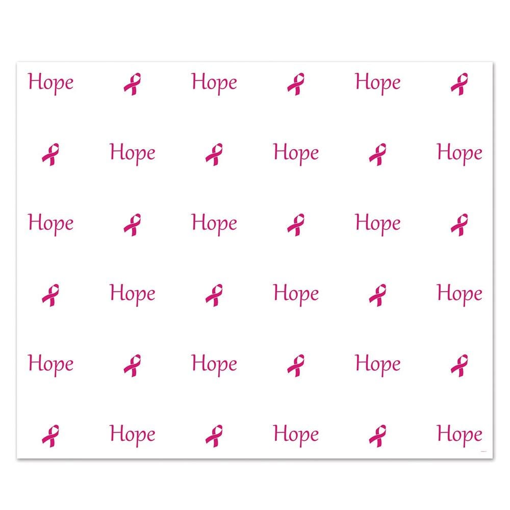 Decorações de festa Beistle Hope Pink Ribbon Photo Backdrop