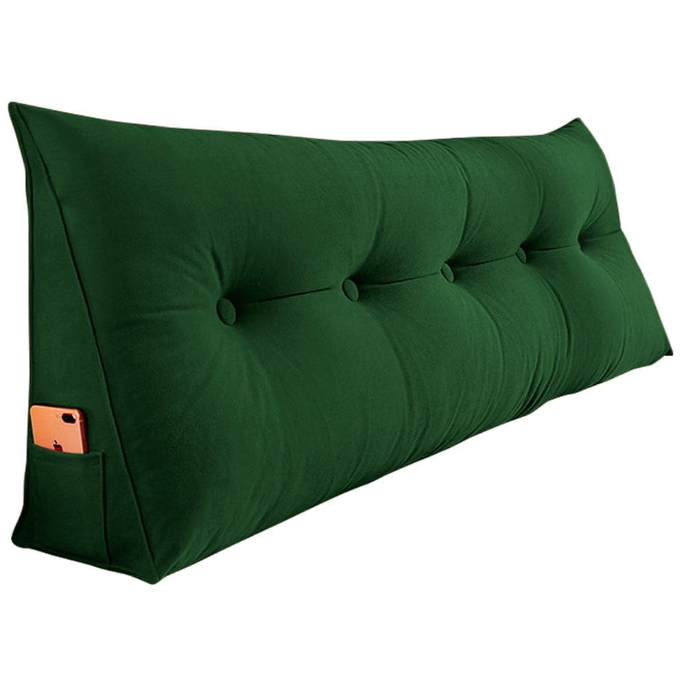 Almofada Para Cabeceira Encosto Apoio Lombar Spot 160cm com Porta Celular Suede - Abmaza