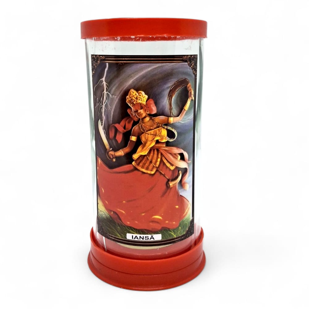 Castiçal Porta Velas de 7 Dias e Palito Insã Guerreira 16 cm