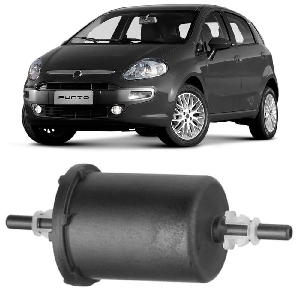 Filtro Combustível Fiat Punto 1.4 1.6 1.8 2007 a 2017 Tecfil