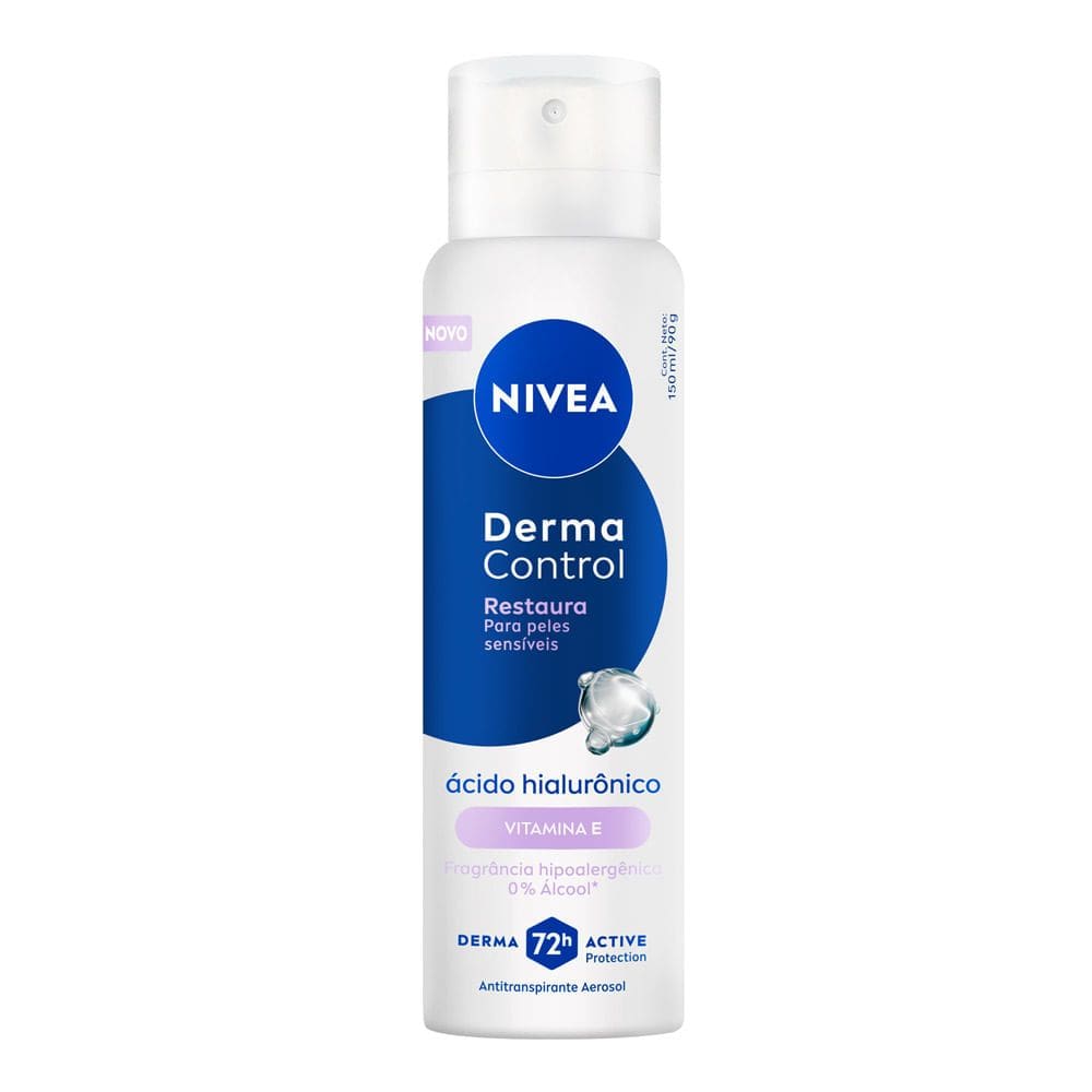 Desodorante Nivea Derma Control Restaura Aerossol 72h Antitranspirante 150ml