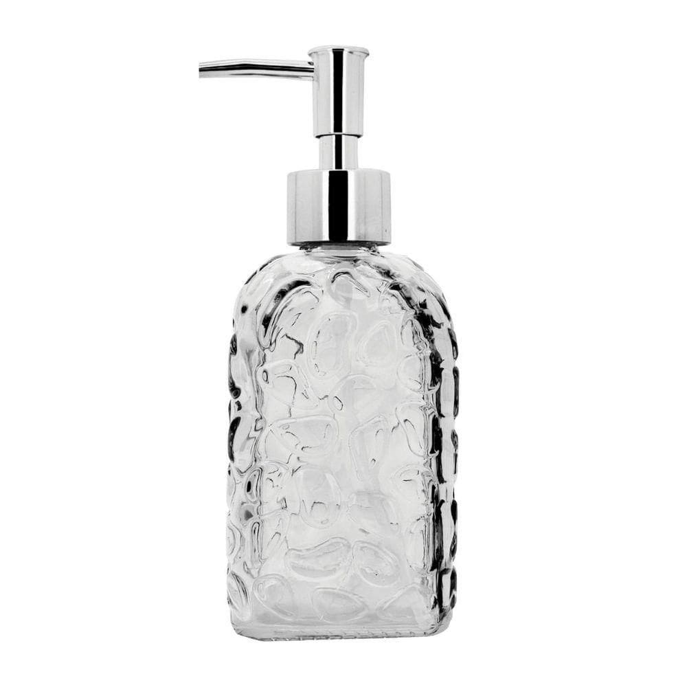 Saboneteira Porta Sabonete Líquido Vidro Clear Bolhas 500ml - Tuut