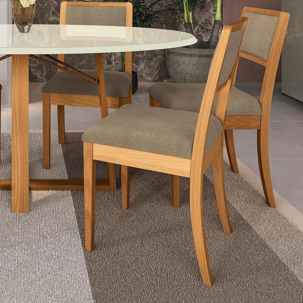 Par De Cadeiras Montadas Kappesberg Em Madeira Maciça Alice Boucle Fendi