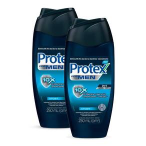 Kit 2 Sabonete Líquido Protex For Men Sport com 250ml