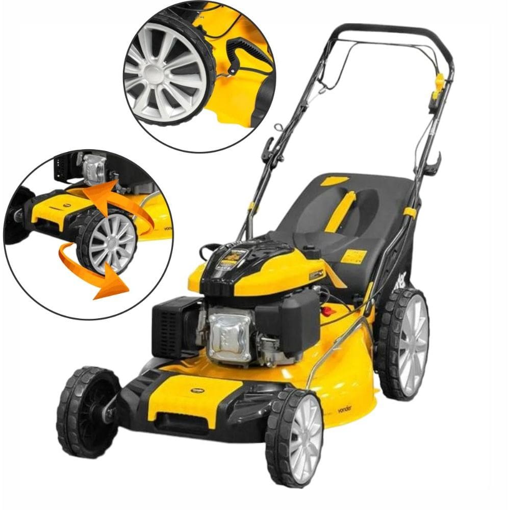Cortador de Grama Gasolina 6,5HP Vonder MGV226T Tracionado 22&quot; de Corte