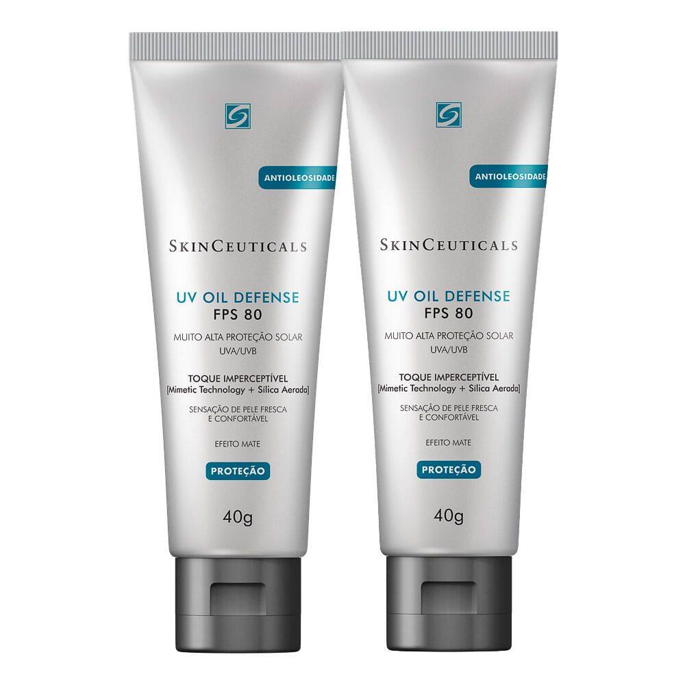 Kit 2 Protetor Solar SkinCeuticals UV Oil Defense FPS 80 40g