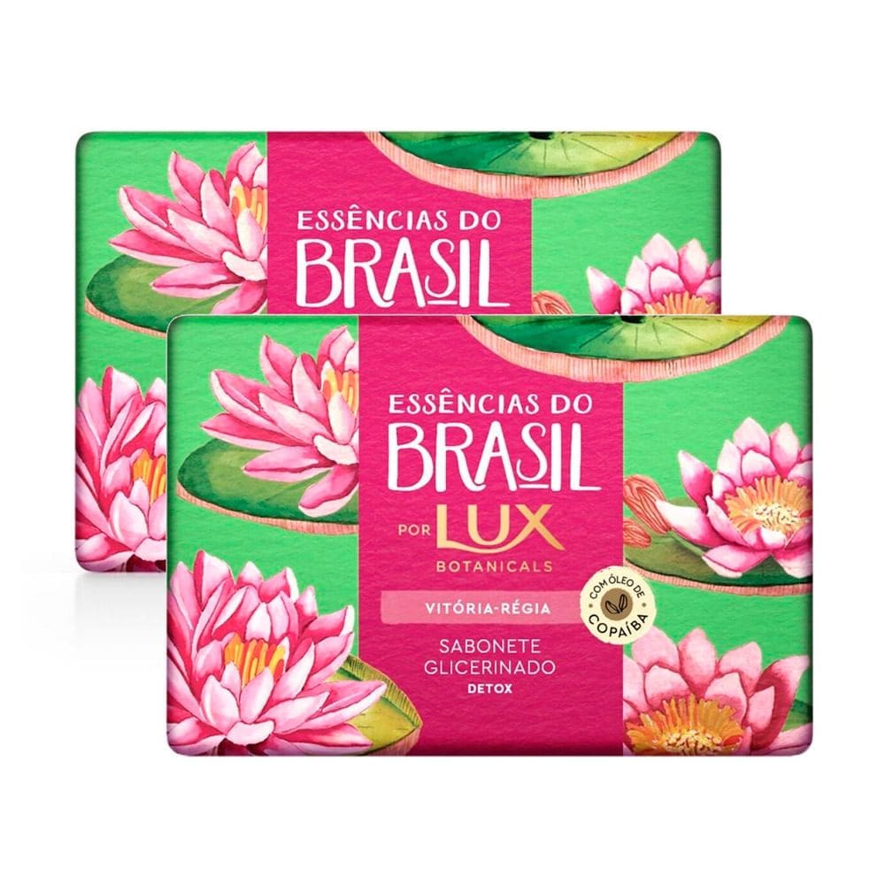 Kit 2 Sabonete Em Barra Lux Vitória Régia 120g