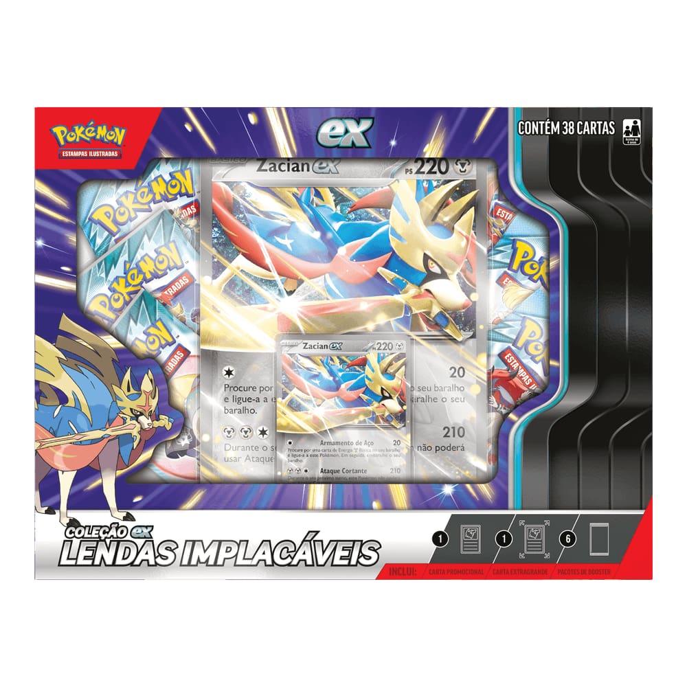 Cartas Pokémon Jogo Lendas Implacáveis 38 Cards - Copag