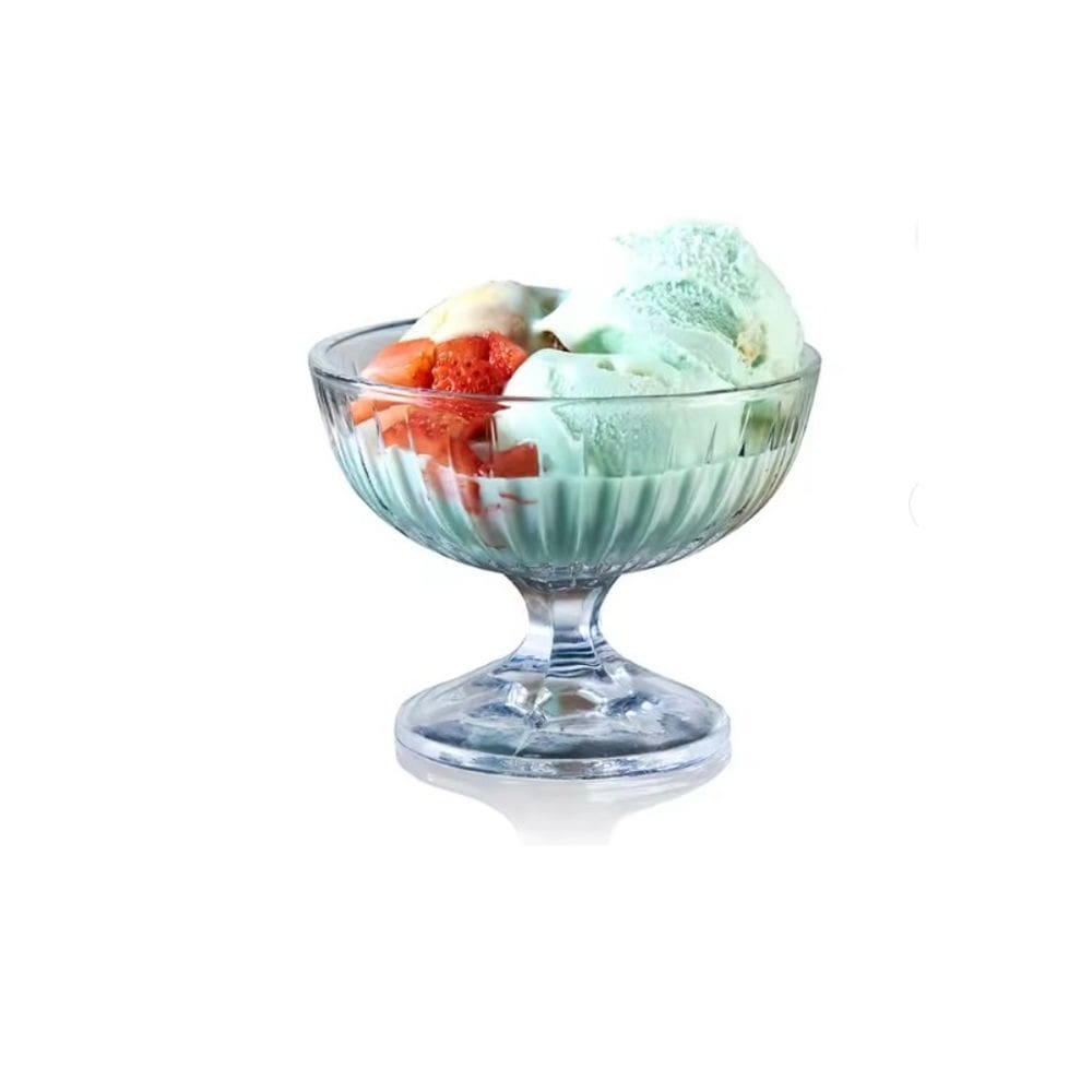 Jogo De Taças Para Sorvete Sobremesa Açaí Doces De Vidro