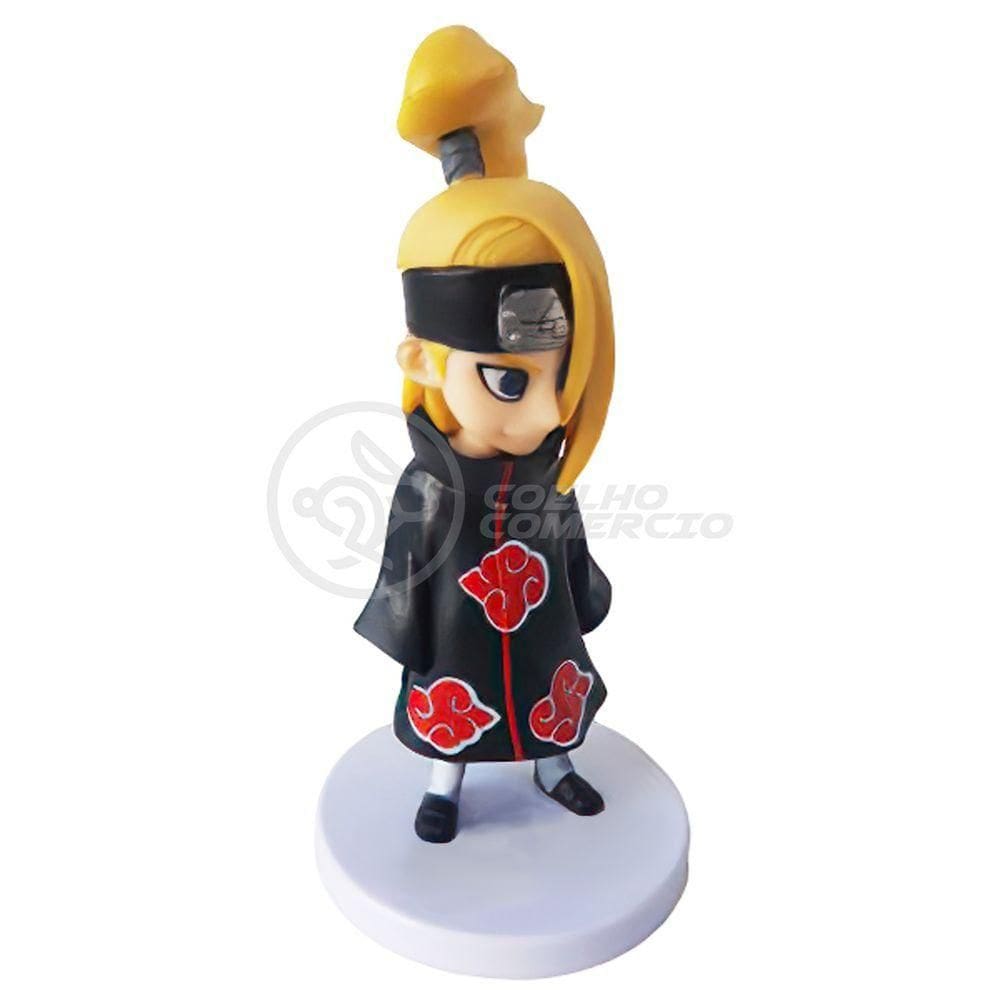 Boneco Action Figure Brinquedo Miniatura Deidara Akatsuki Colecionáveis Naruto Shippuden