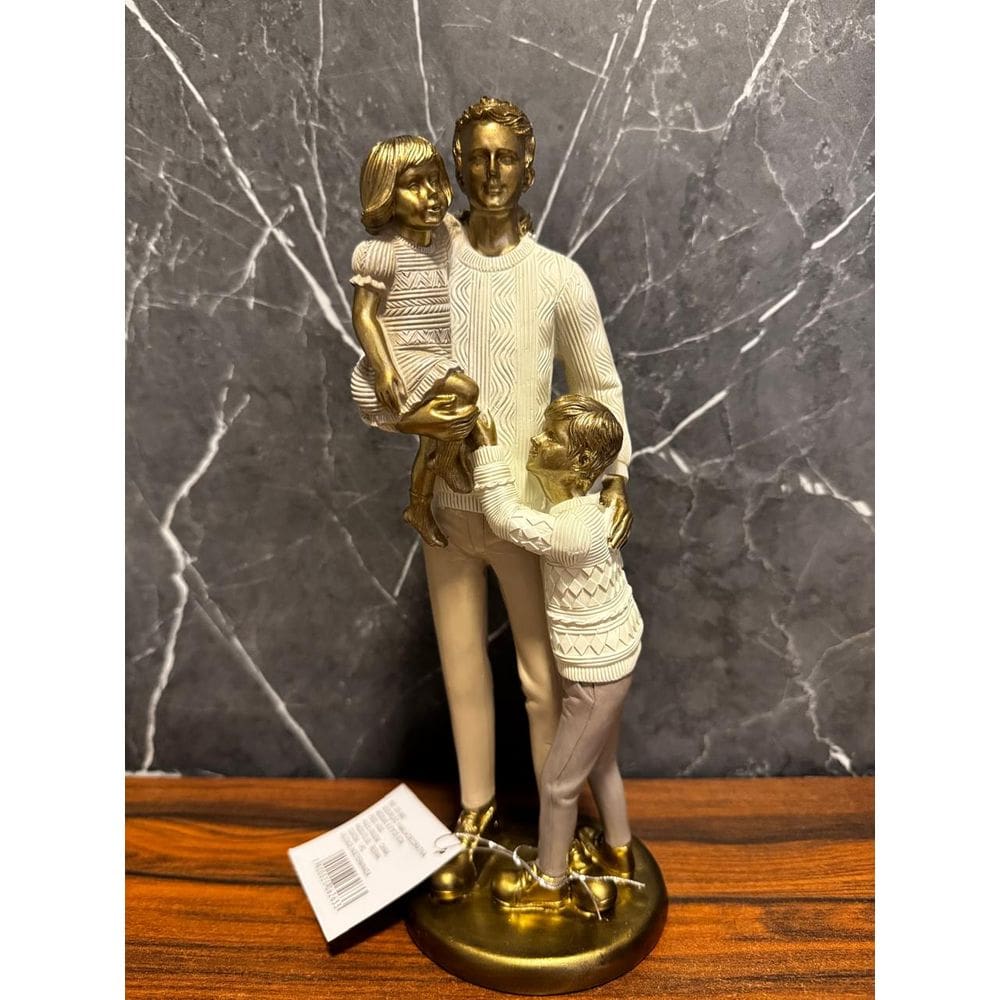 Familia Decorativa Pai Filho E Filha