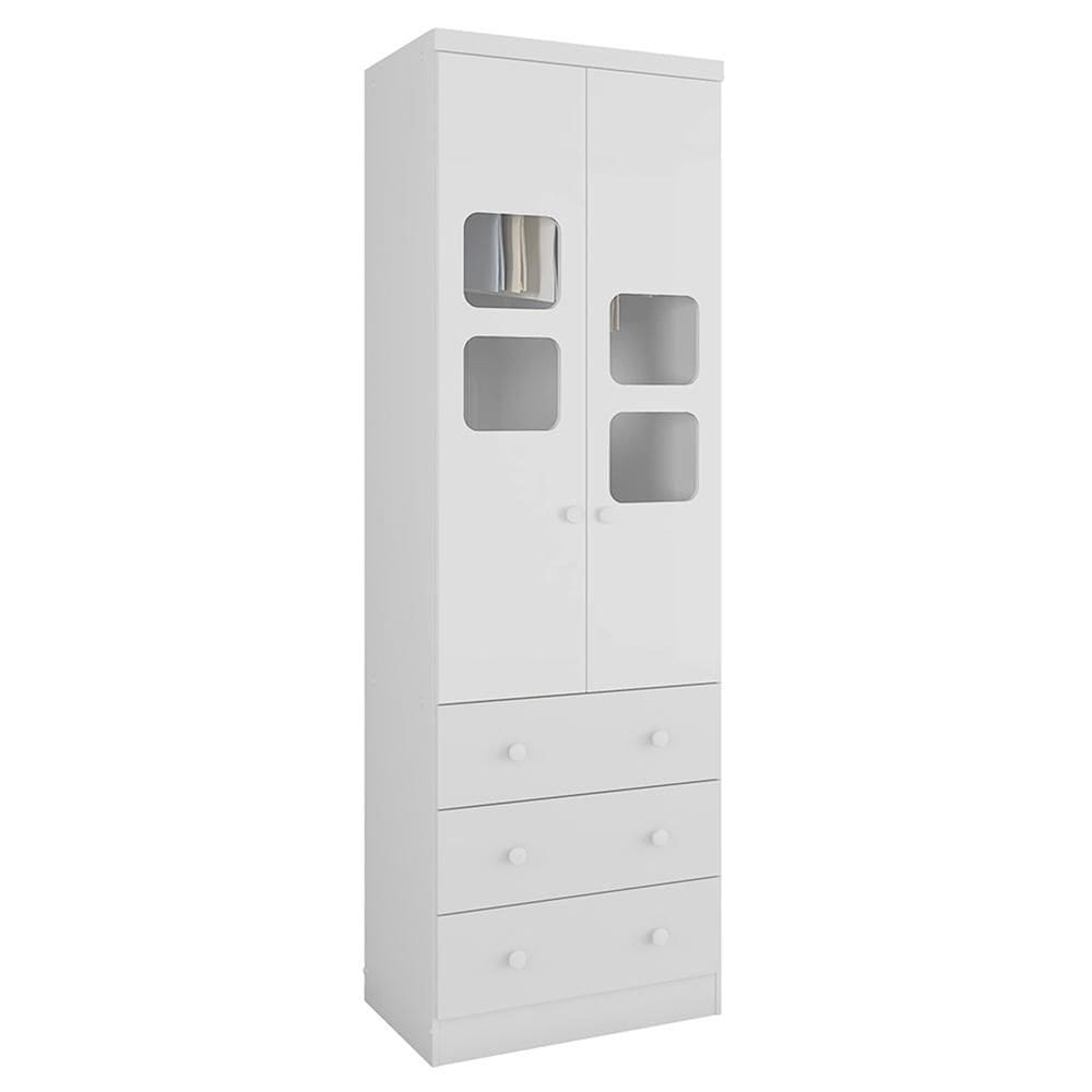 Guarda Roupa Infantil Uli New 2 Portas e 3 Gavetas - Móveis Peroba