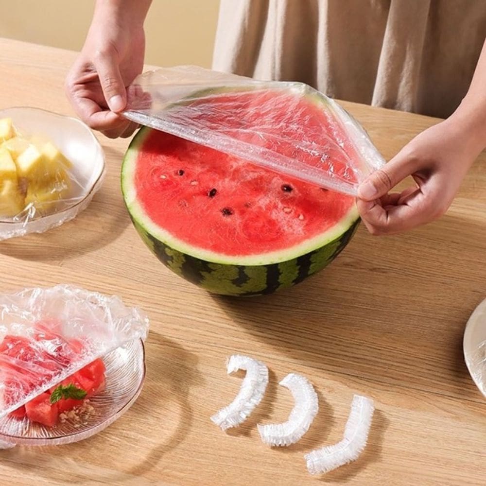 Kit 300 Protetor de Alimentos Tampa De Plástico Descartável Prático e Econômico para Alimento