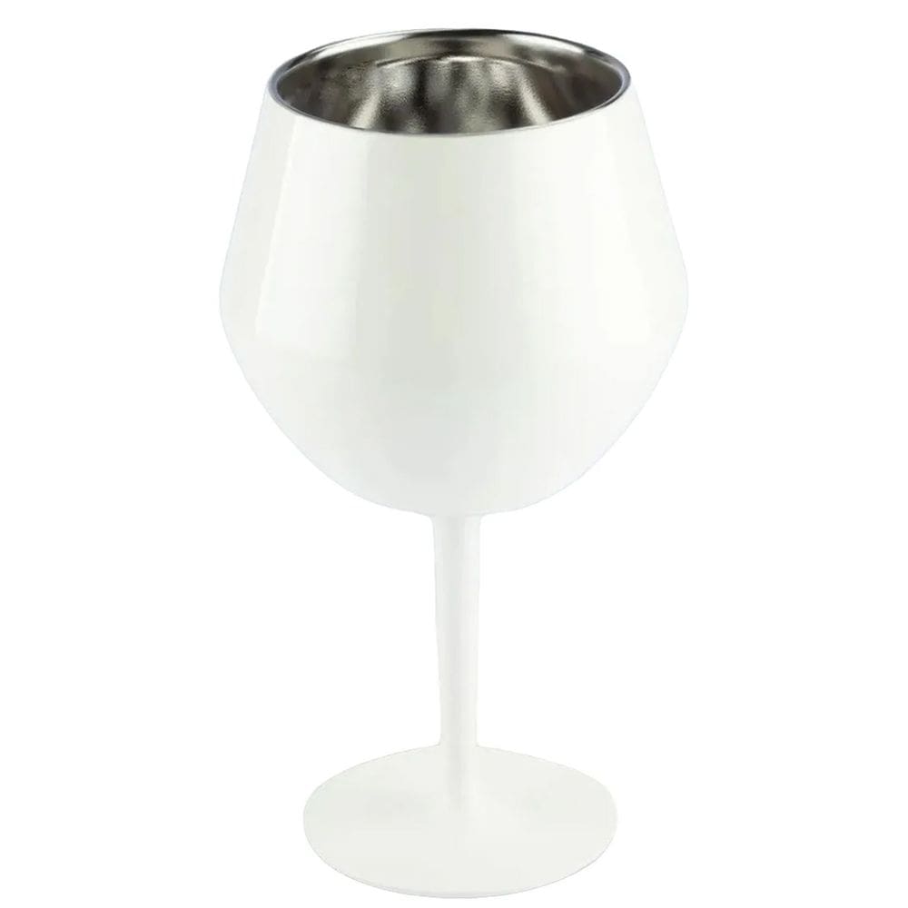 Taça Copo Termico 2 em 1 Inox Bebida Cocktail Drink Vinho Festa Evento Praia Piscina Lazer Moderno Resistente