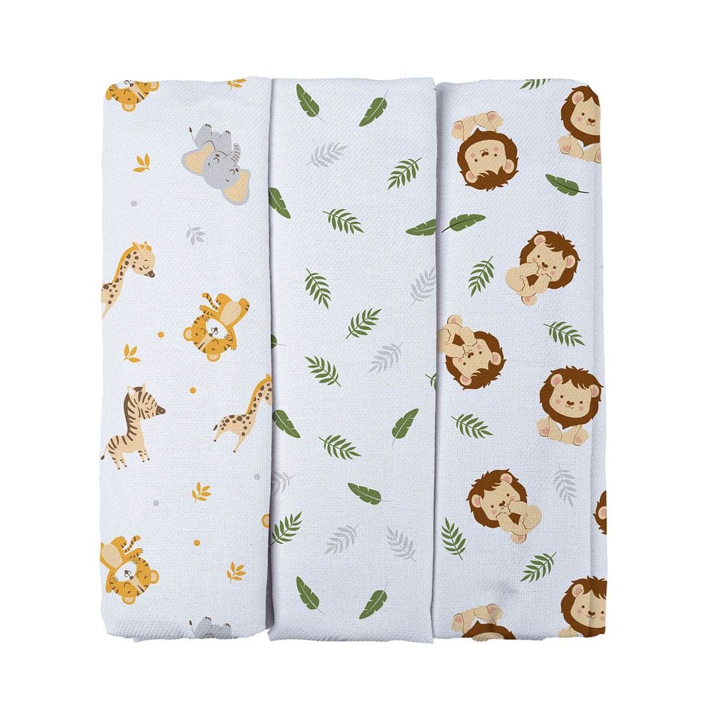 Cueiro Flanelado Estampado para Bebê Bublim